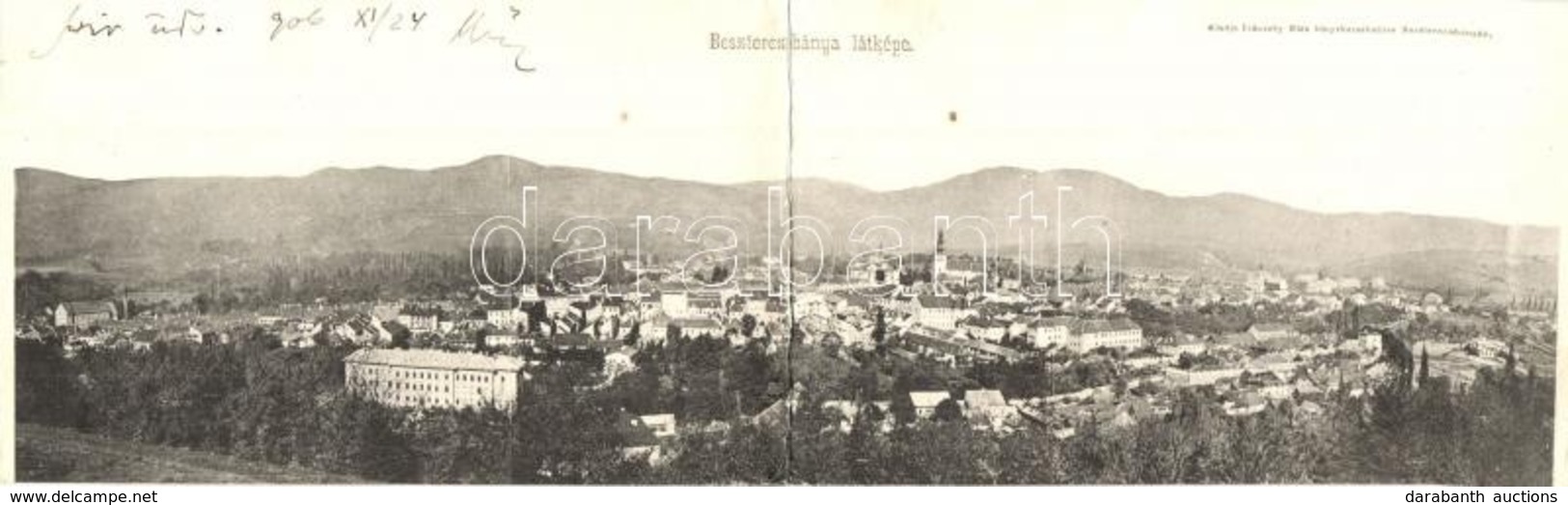 T3 Besztercebánya, Banska Bystrica; Kihajtható Panorámalap. Kiadja Ivánszky Elek / Foldable Panoramacard (r) - Unclassified