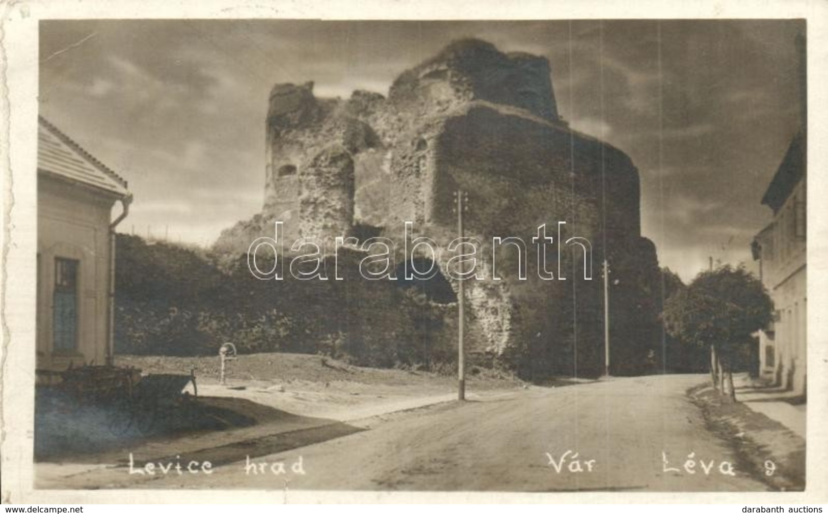T2 1928 Léva, Levice; Vár / Hrad / Castle, Photo - Unclassified