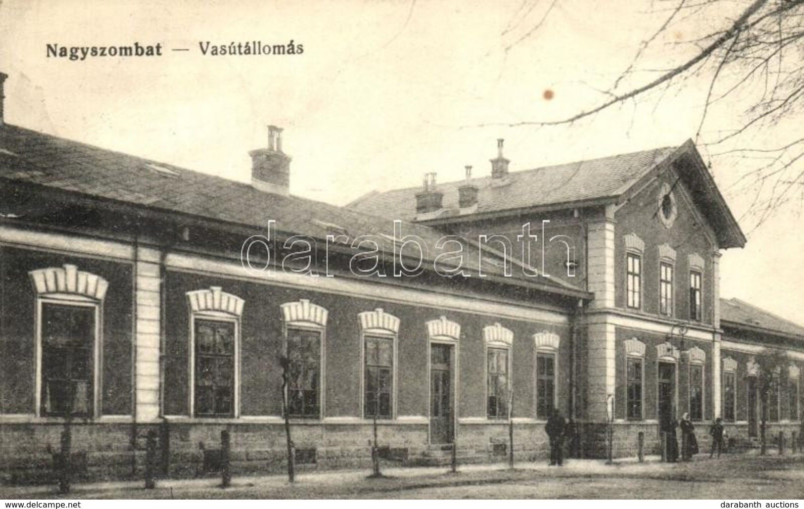 T3 Nagyszombat, Trnava, Tyrnau; Vasútállomás / Railway Station  / Bahnhof (kis Szakadás / Small Tear) - Unclassified