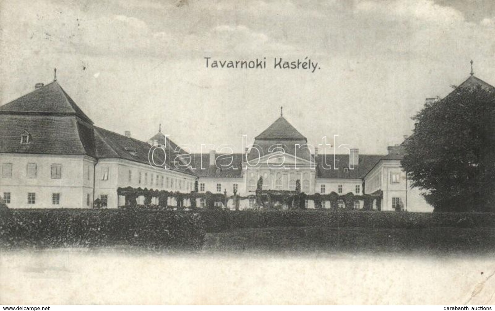 T2/T3 Nagytapolcsány, Topolcany; Tavarnoki Kastély. Platzko Gyula Kiadása / Castle (EK) - Unclassified