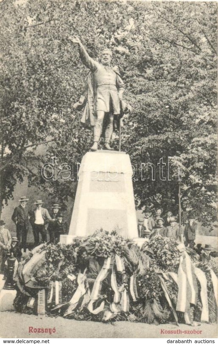 ** T2 Rozsnyó, Roznava; Kossuth Lajos Szobor / Statue - Unclassified