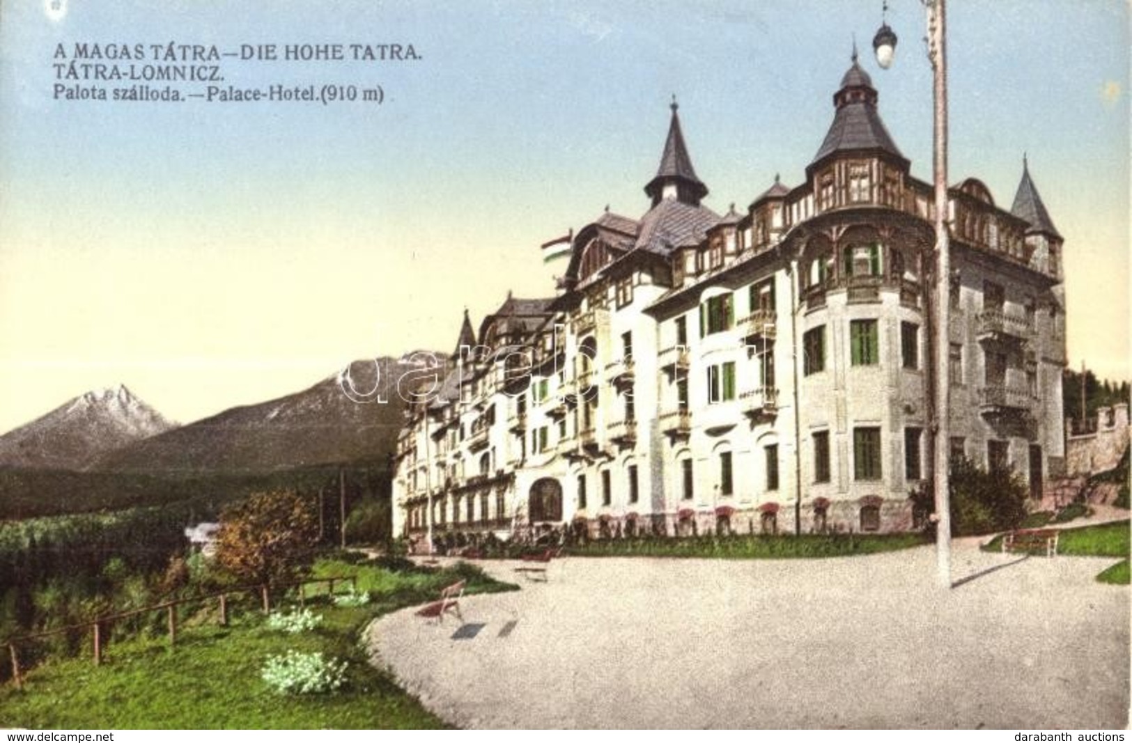 ** T1 Tátralomnic, Tatranská Lomnica; Palota Szálloda. Kuszmann Gyula Kiadása / Hotel - Unclassified