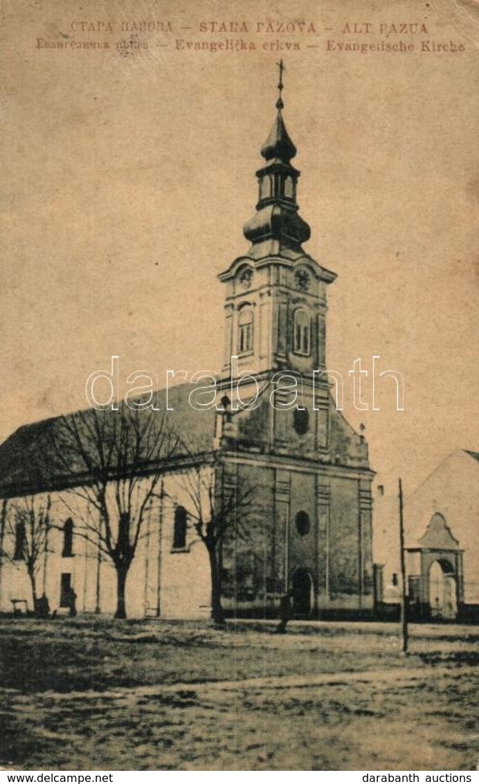 T2/T3 Ópazova, Stara Pazova; Evangelicka Crkva / Evangélikus Templom / Evangelische Kirche / Church (felületi Sérülés /  - Unclassified