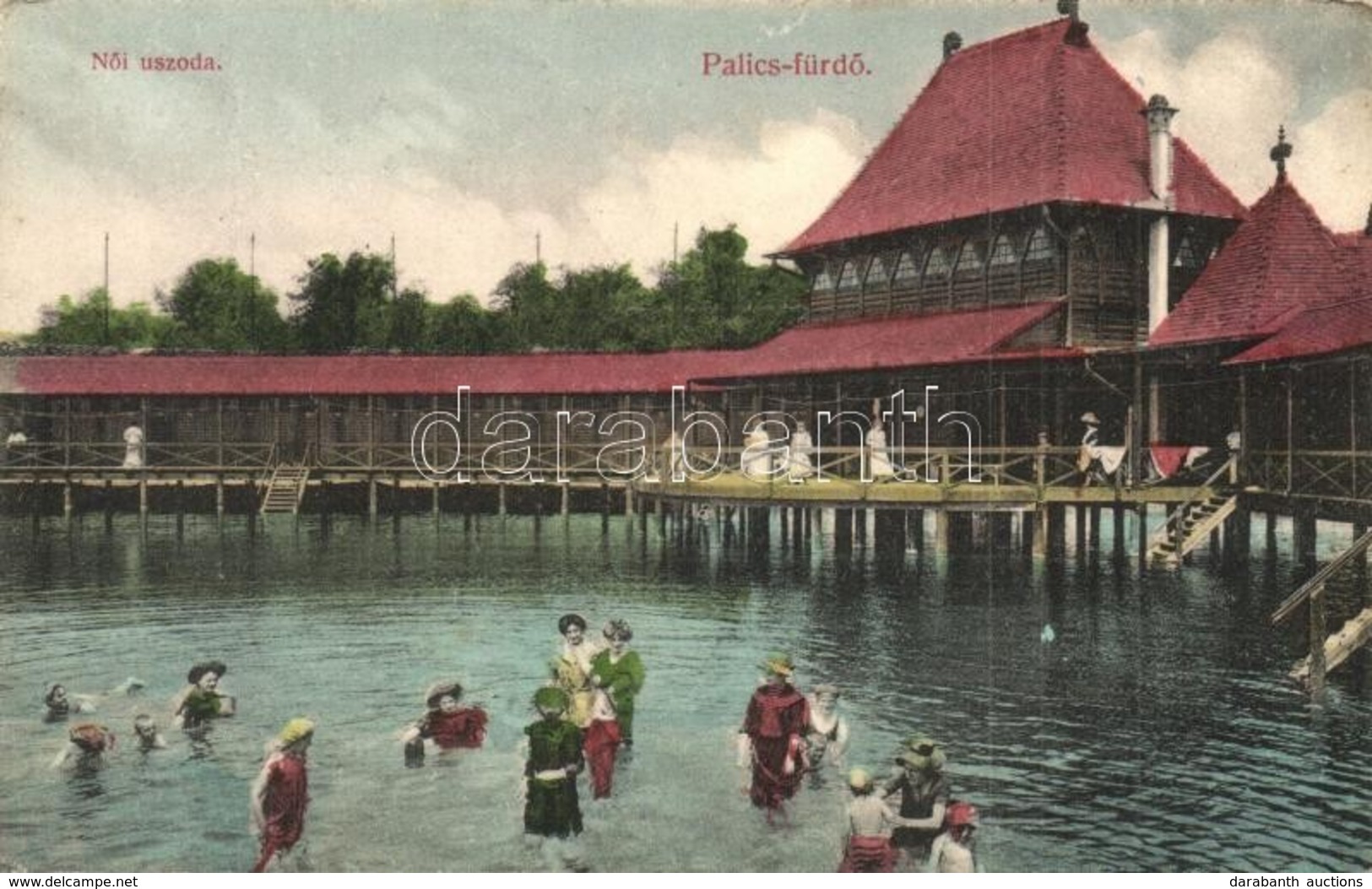 T2 Palicsfürdő, Palic; Női Uszoda / Women Bath, Swimming Pool - Unclassified
