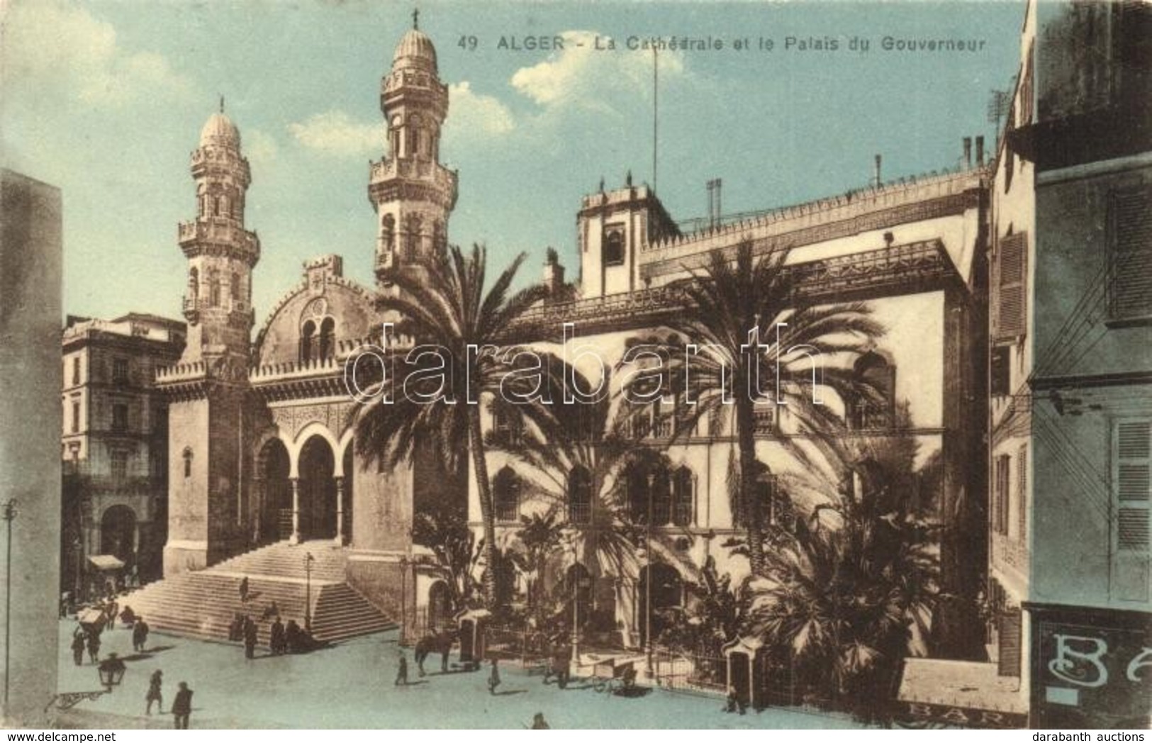* T2/T3 Algiers, Alger; La Cathedrale Et Le Palais Du Gouverneur / Cathedral And Governor's Palace (EK) - Non Classificati