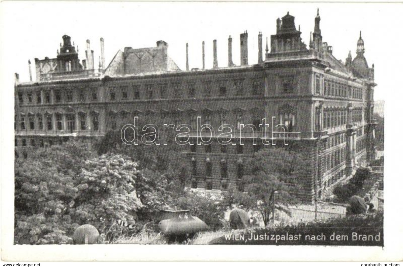 ** T1/T2 1927 Vienna, Wien; Justizpalast Nach Dem Brand / Palace Of Justice After The Fire - Unclassified