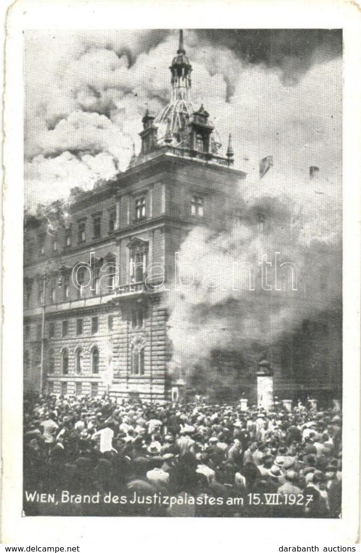 ** T3 1927 Vienna, Wien; Brand Des Justizpalastes Am 15 Juli / The Burning Palace Of Justice (worn Edges) - Non Classificati