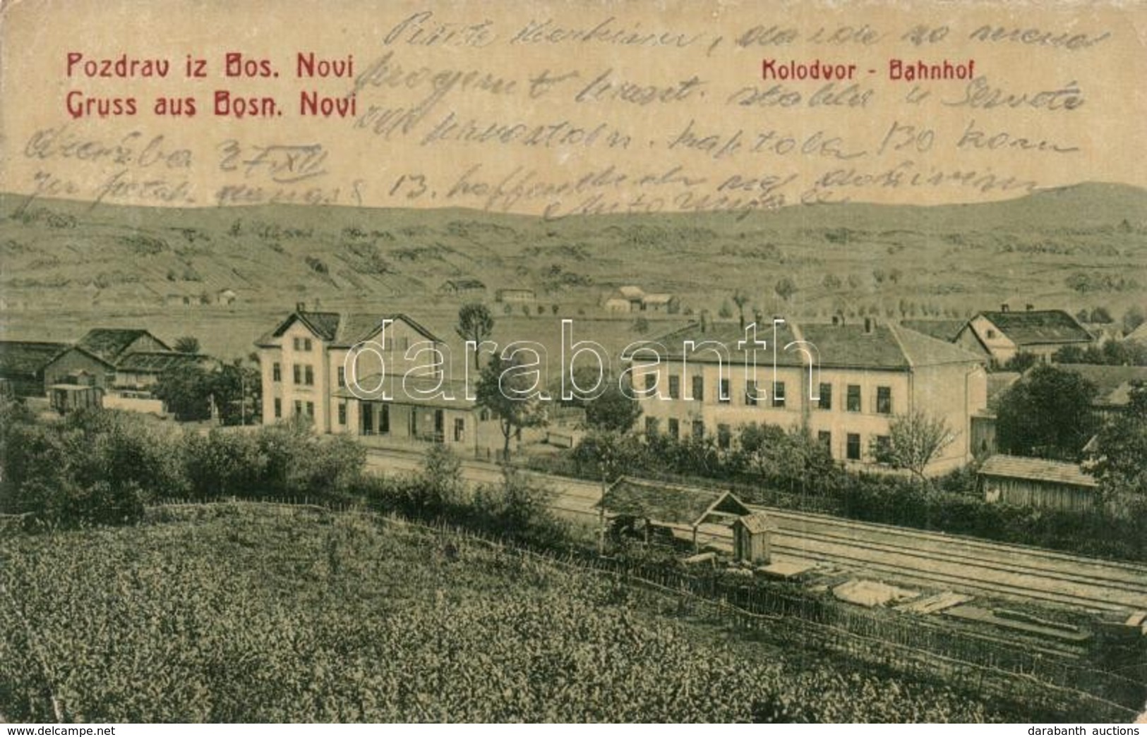 T2/T3 Novi Grad, Bosanska Novi; Kolodvor / Bahnhof / Railway Station. W. L. Bp. 1664. (EK) - Ohne Zuordnung