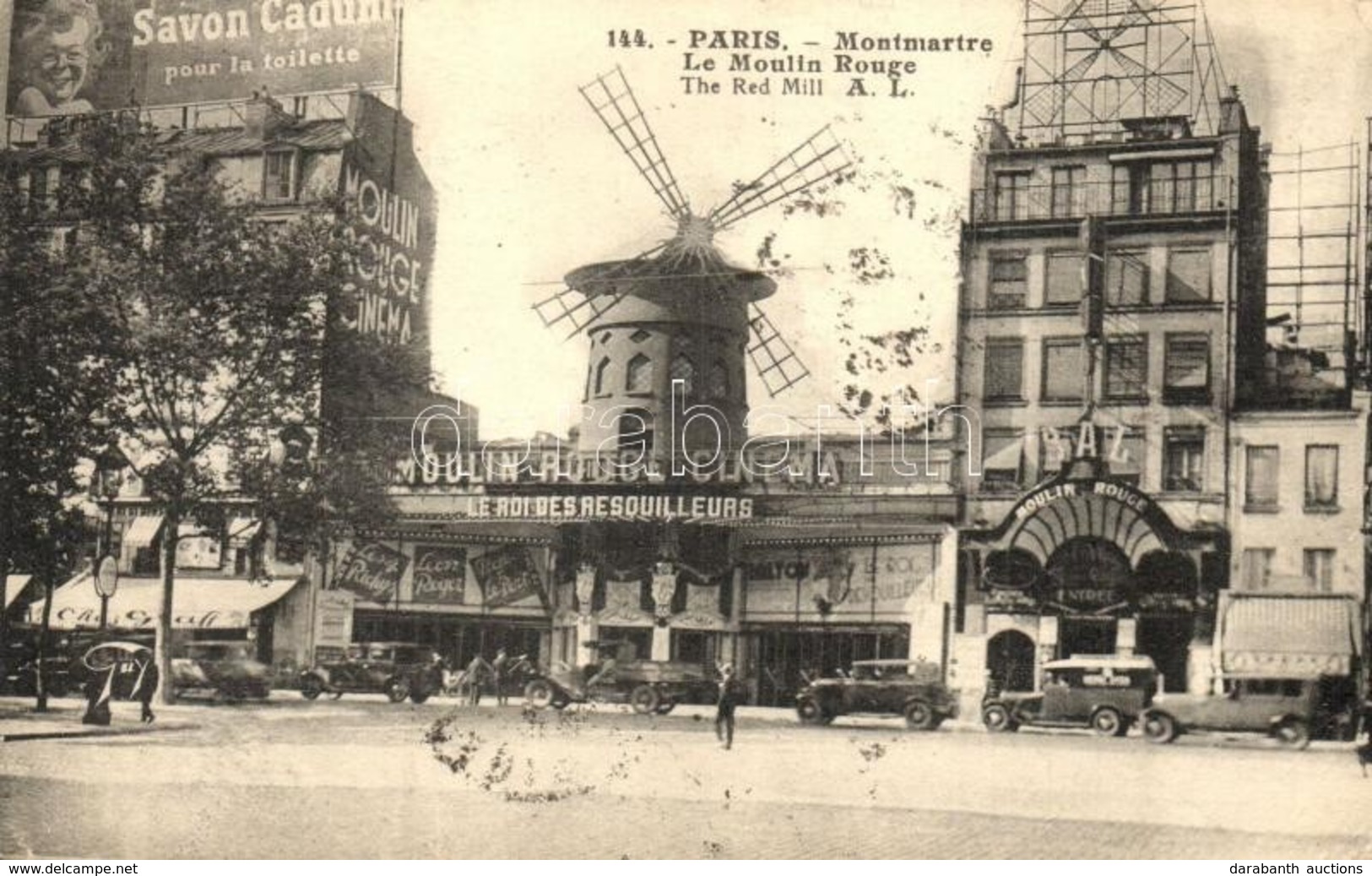 * T2/T3 Paris, Montmarte, Le Moulin Rouge / The Red Mill, Automobiles  (EK) - Non Classificati