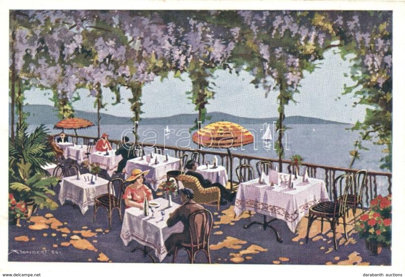 ** T2 Desenzano Del Garda, Hotel Savoia Splendid Gia Due Colombe, Terrazza Ristorante Al Lago / Hotel, Restaurant Terrac - Non Classificati