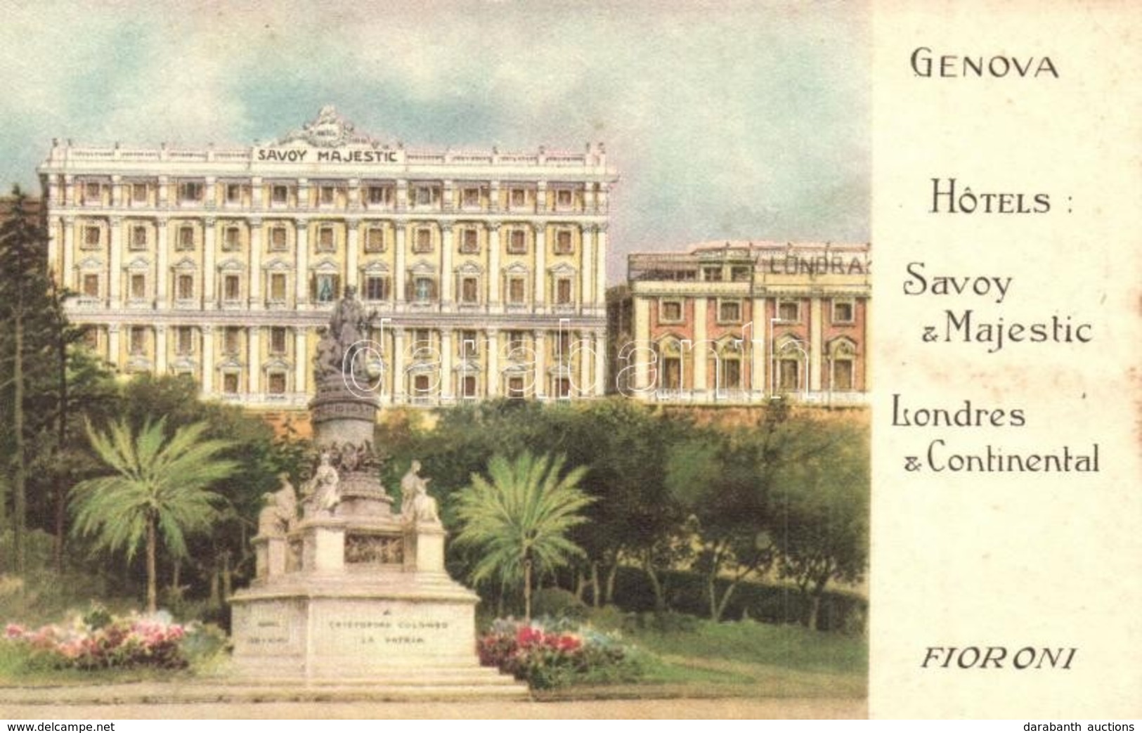 ** T2 Genova, Hotel Savoy Majestic And Londres Continental - Non Classés