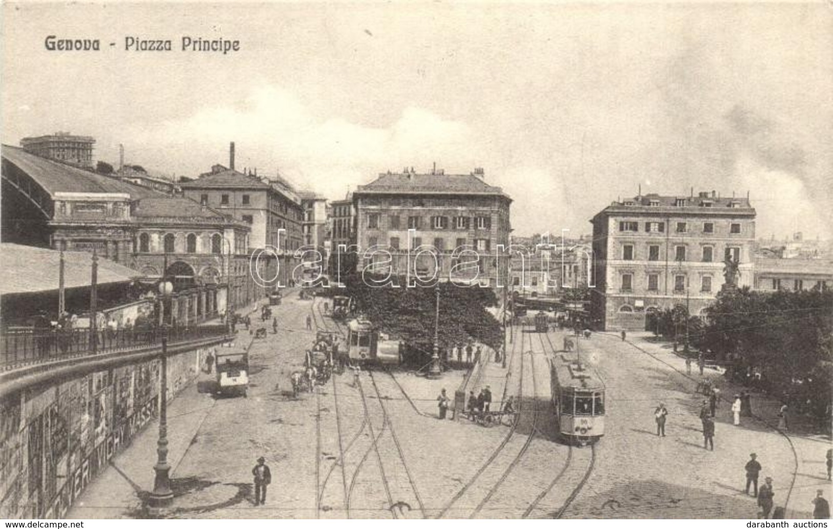 ** T1/T2 Genova, Piazza Principe / Square With Trams - Unclassified