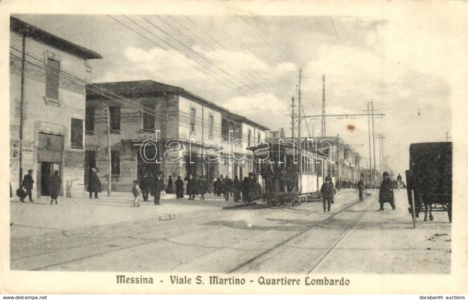 ** T2 Messina, Viale S. Martino, Quartiere Lombardo / Street View With Tram - Unclassified