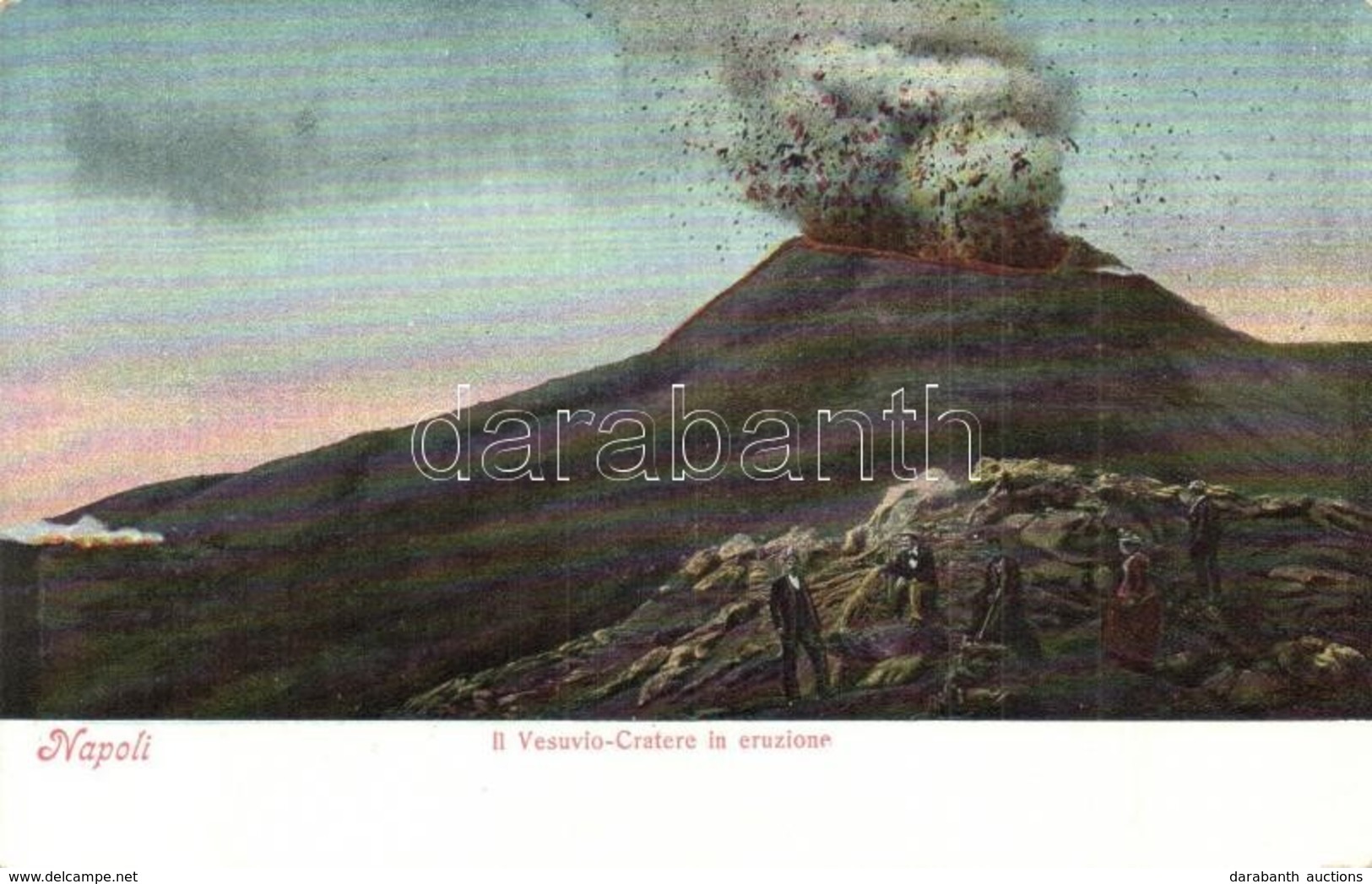 ** T2 Naples, Napoli; Il Vesuvio Cratere In Eruzione / Eruption Of Mount Vesuvius - Non Classificati