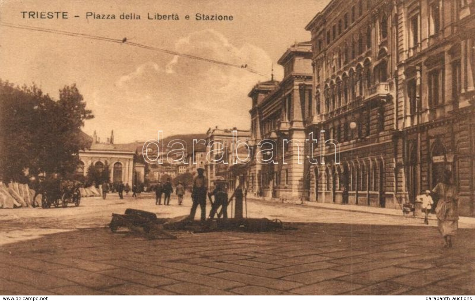 ** T2 Trieste, Piazza Della Liberta E Stazione / Square, Railway Station, Road Construction - Unclassified