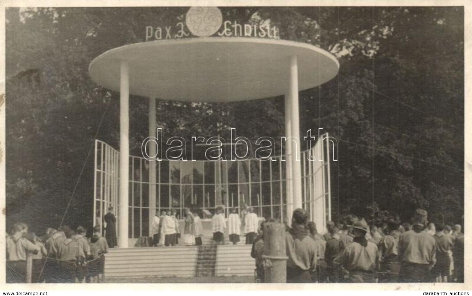 ** T2/T3 Pax Christi. Religious Ceremony In A Scout Camp. Photo - Non Classificati