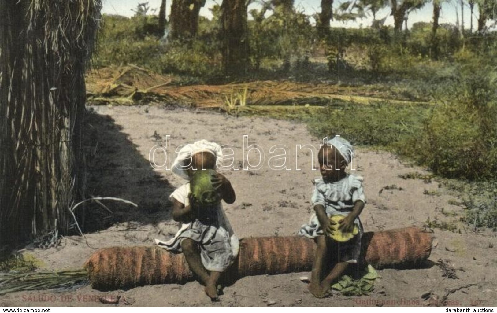 * T2/T3 Venezuelan Folklore, Children With Coconut - Non Classificati