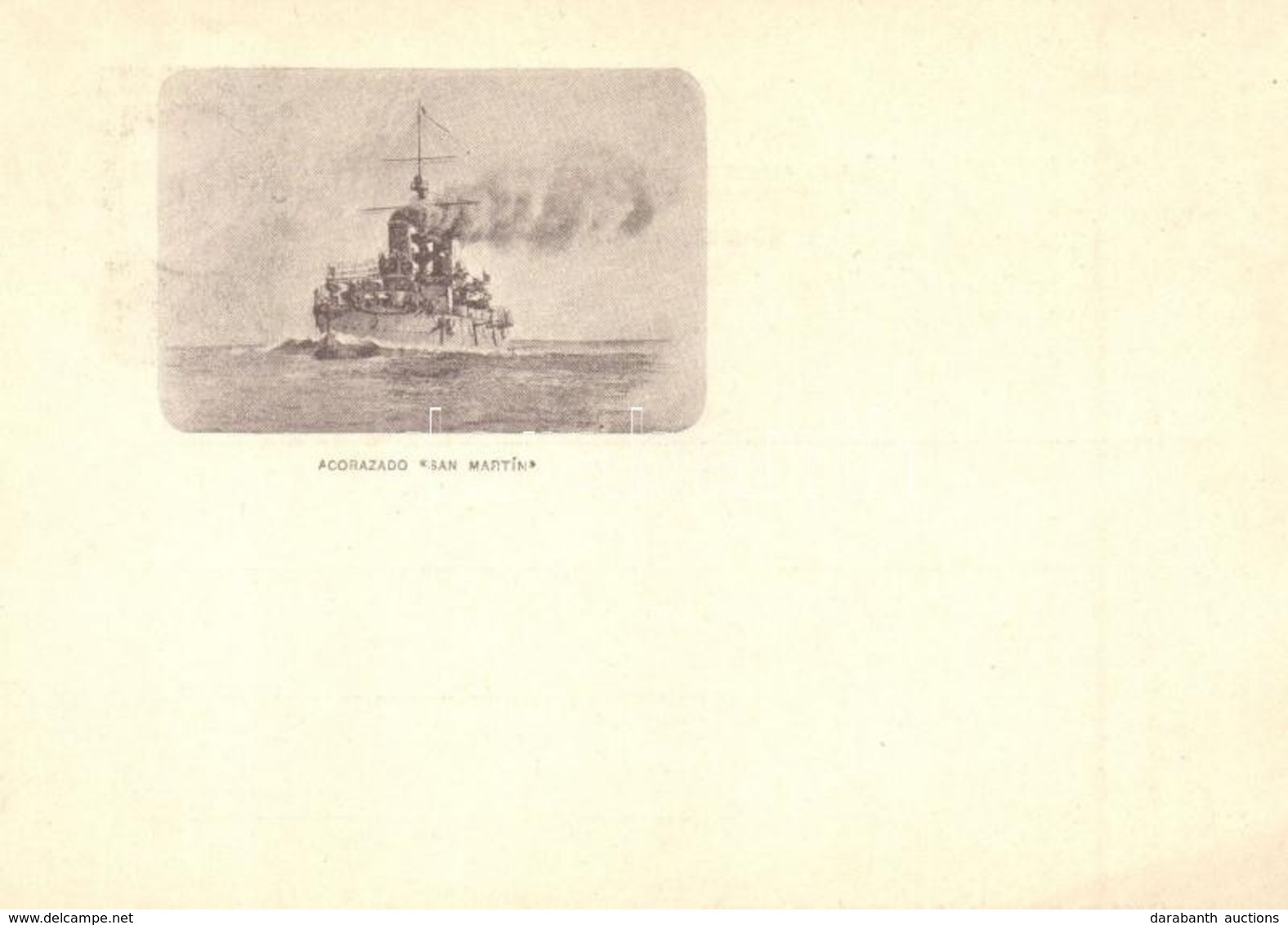 ** T2 Acorazado ARA San Martín / Argentine Navy, Giuseppe Garibaldi-class Armored Cruiser, Ga. - Unclassified