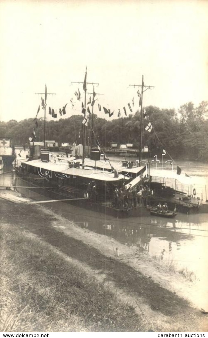 * T2 Szeged és Temes Monitor Az Óbudai Kikötőben. Magyar Királyi Folyamőrség / Hungarian Royal River Guard Ships. EMKE P - Non Classificati