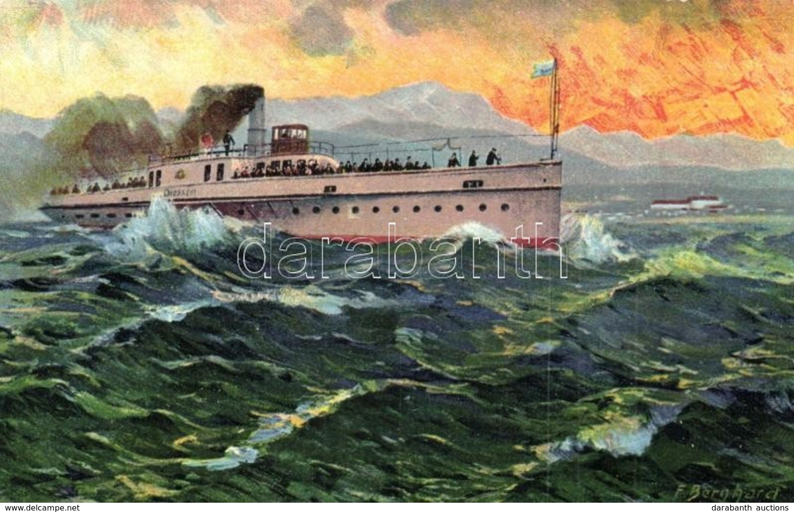 * T2 Dampfer Diessen Am Ammersee / German Steamship. Ottmar Zieher  S: F. Bernhard - Non Classificati