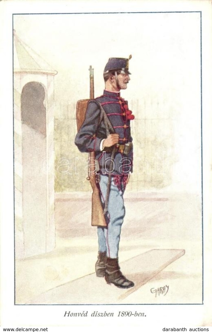 ** T2 Honvéd Díszben 1890-ben. Honvédség Története 1868-1918 / Hungarian Military Officer S: Garay - Unclassified