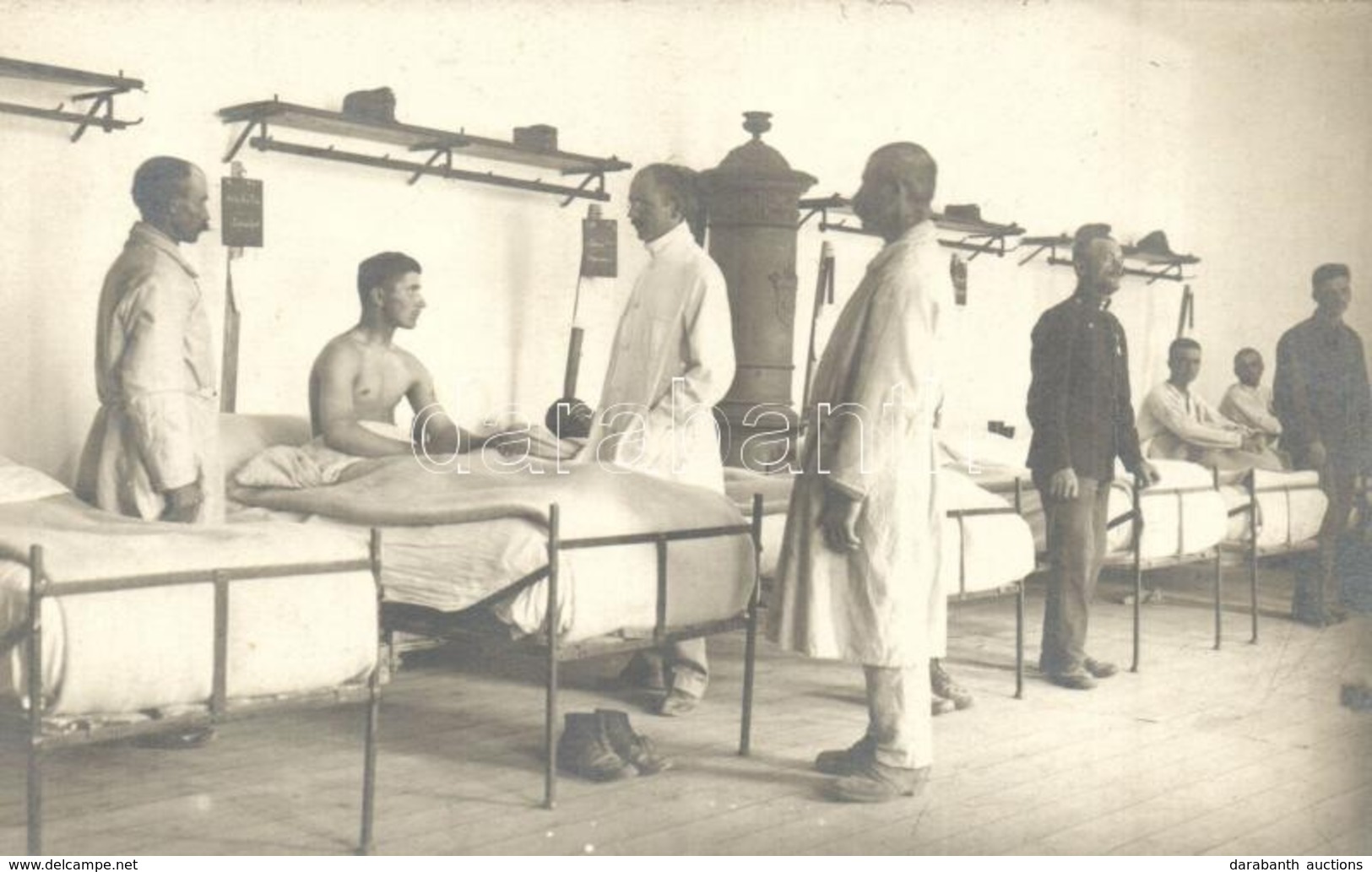 ** T2 Vizit A Tábori Kórházban / WWI Austro-Hungarian K.u.K. Military Field Hospital, Doctors Visiting The Injured Soldi - Non Classificati