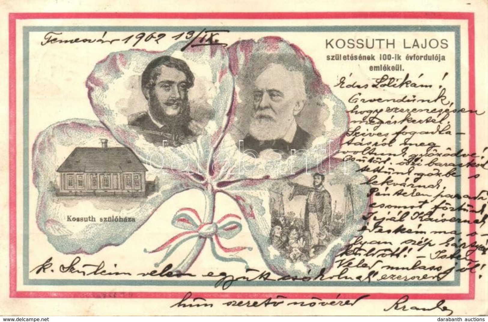 T2 1902 Kossuth Lajos Születésének 100. évfordulója Emlékéül. Kossuth Szülőháza / 100th Anniversary Of Kossuth's Birth,  - Non Classificati