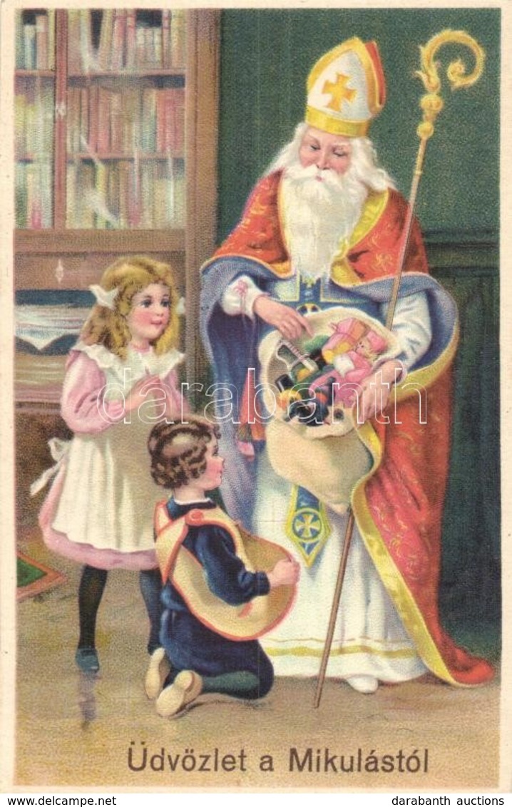 ** T1/T2 Üdvözlet A Mikulástól / Saint Nicholas. Import 226. 2169. Litho - Non Classificati