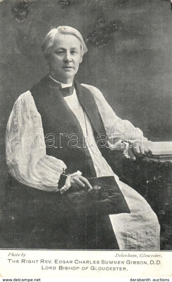 T2 The Right Rev. Edgar Charles Sumner Gibson, D.D. Lord Bishop Of Gloucester. Photo By Debenham - Unclassified