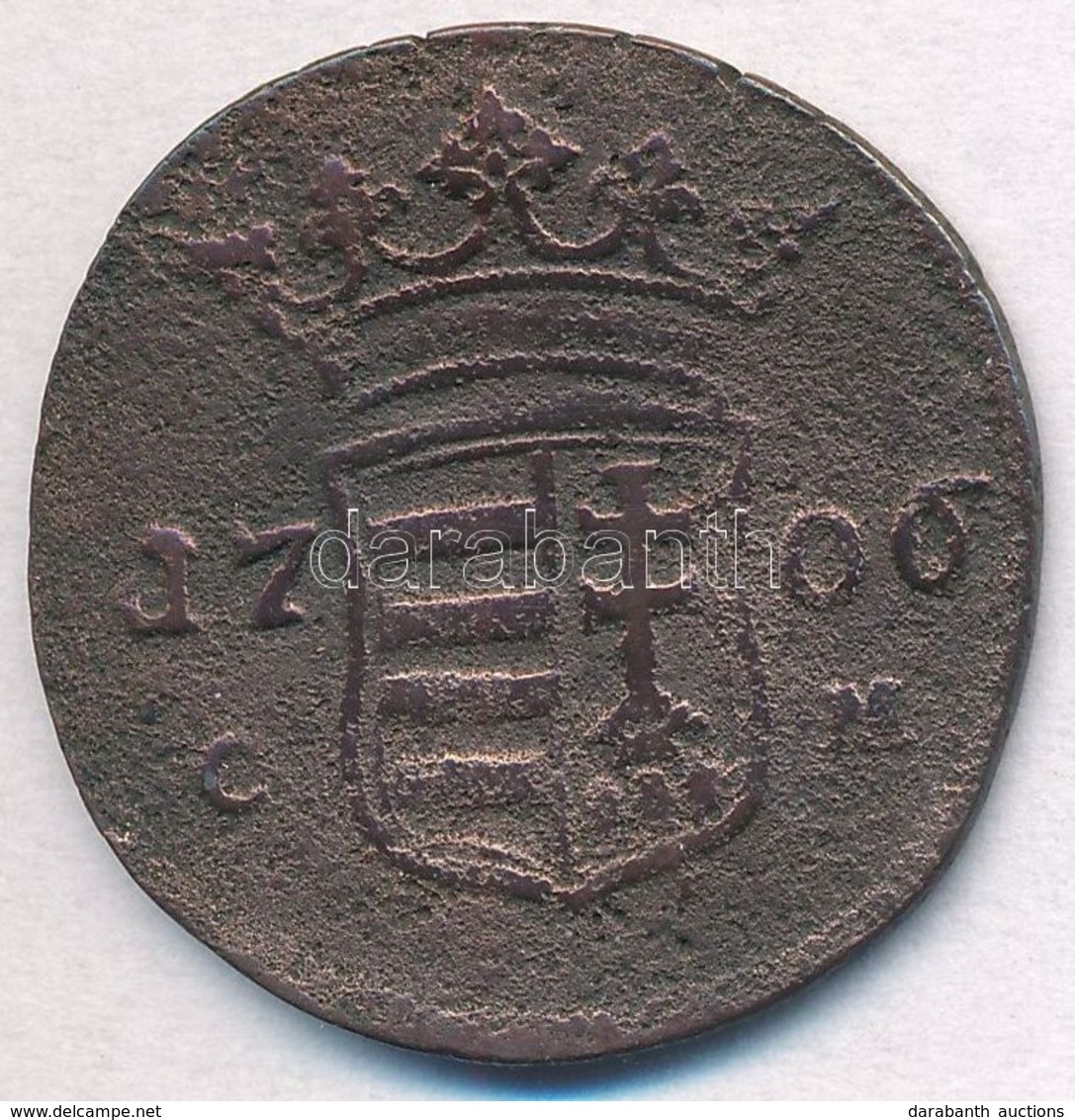 1706C-M X Poltura Cu 'II. Rákóczi Ferenc' Kassa (6,70g) T:3 
Hungary 1706C-M X Poltura Cu 'Francis II Rákóczi' Kaschau ( - Non Classificati