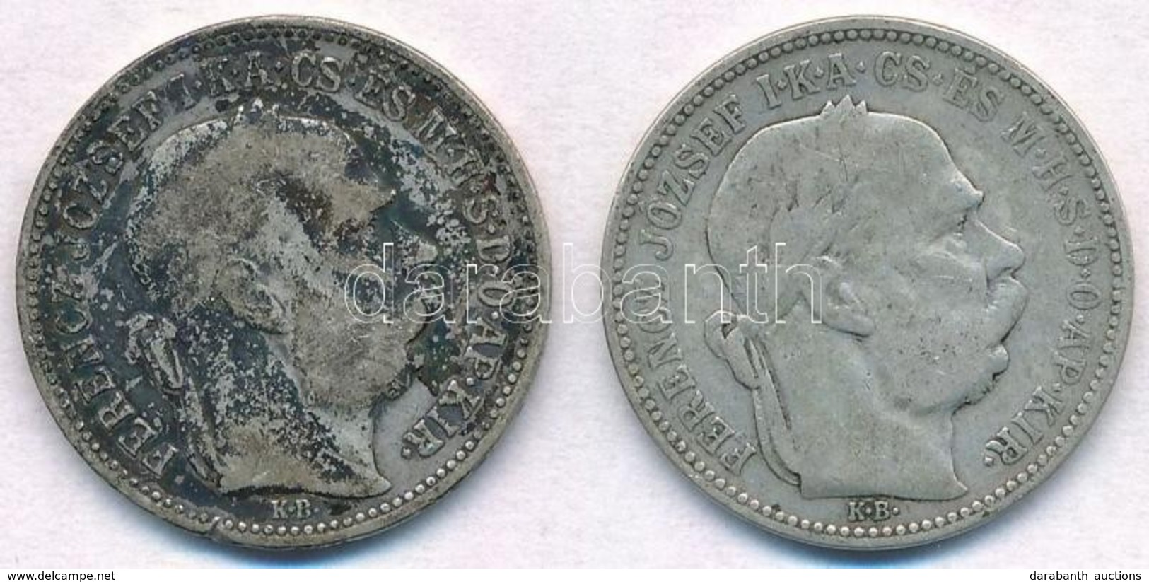 1893KB-1895KB 1K Ag 'Ferenc József' (2x) T:2-,3 Patina
Adamo K5 - Non Classés