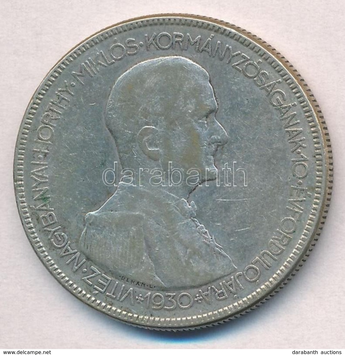 1930. 5P Ag 'Horthy Jobbra' T:3 
Adamo P8 - Unclassified