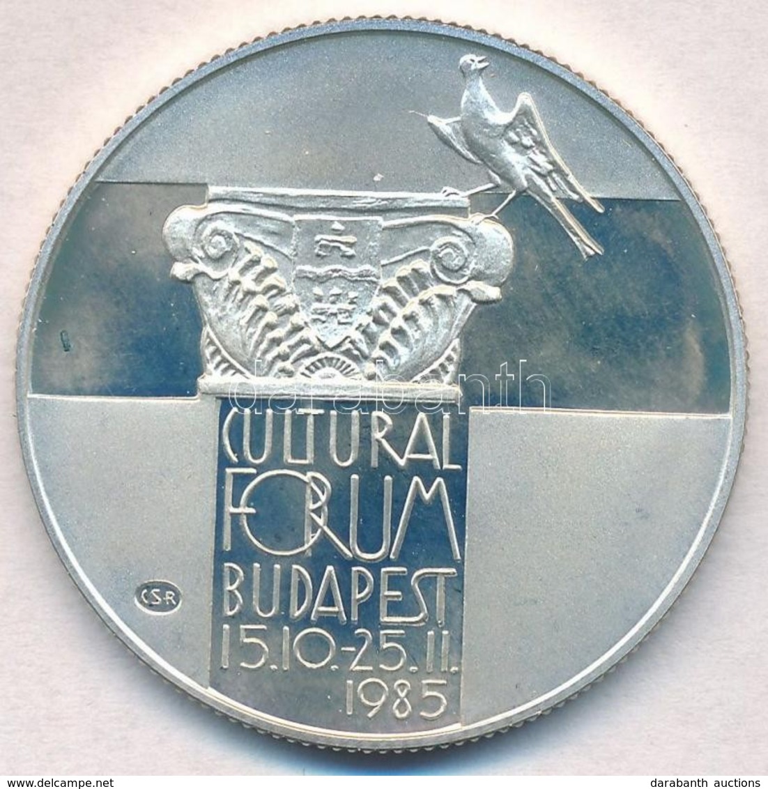 1985. 500Ft Ag 'Kulturális Fórum Budapest 1985' T:PP Kis Fo. Adamo EM89 - Unclassified
