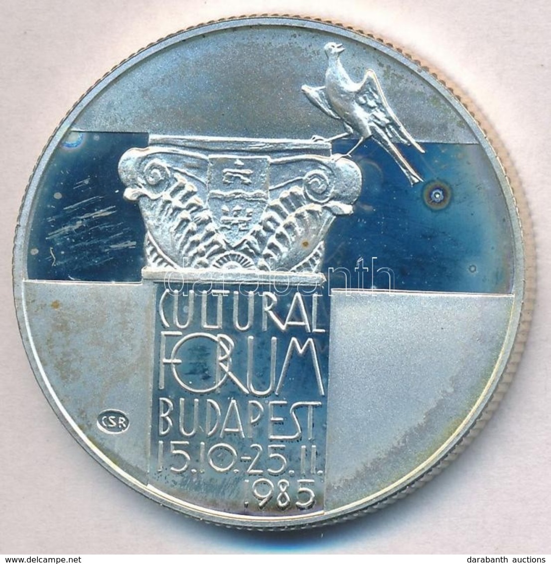 1985. 500Ft Ag 'Kulturális Fórum Budapest 1985' T:PP Kis Patina, Kis Fo. Adamo EM89 - Unclassified