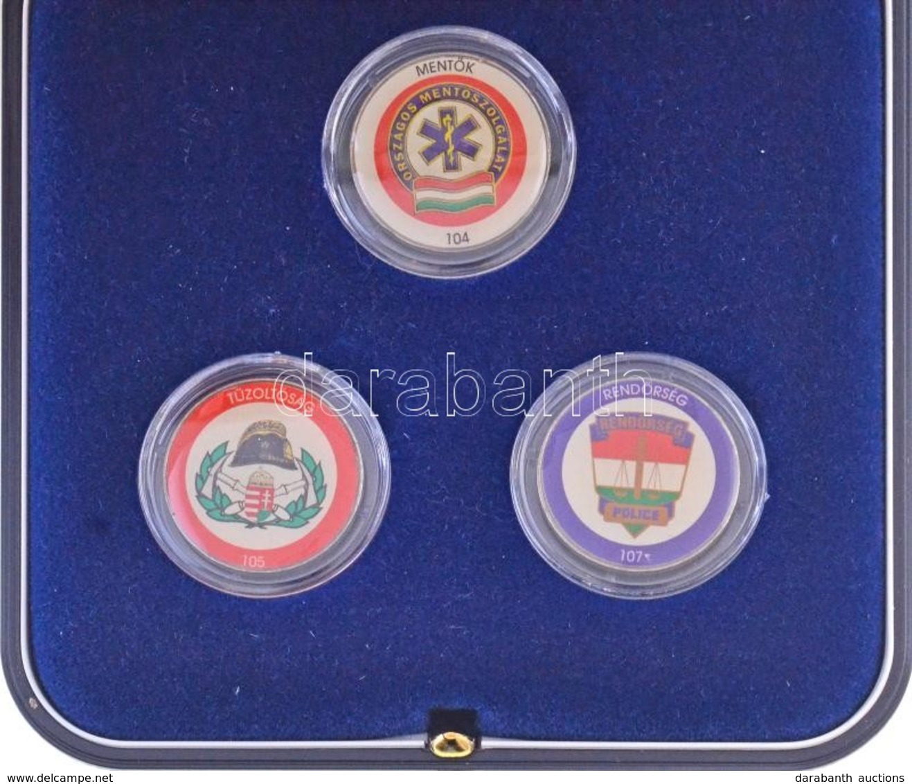 1993- 50Ft Cu-Ni (3xklf) Hátoldalukon A Mentők, Tűzoltóság és A Rendőrség Címereivel Festett Forgalmi érmék, Dísztokban  - Unclassified