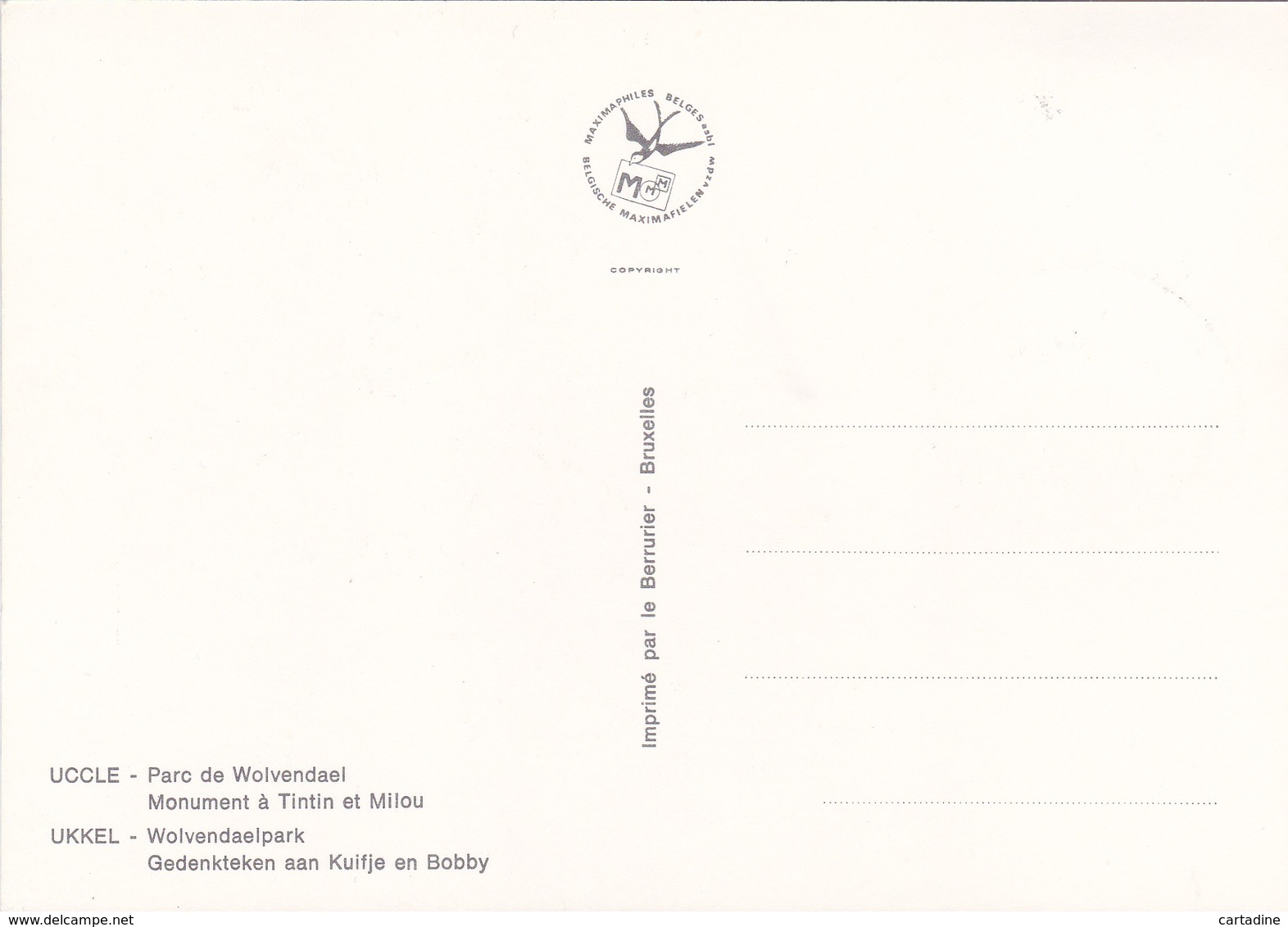 Carte Maximum De Tintin & Milou - Hergé - Timbre N°1944 - FDC - 1971-1980