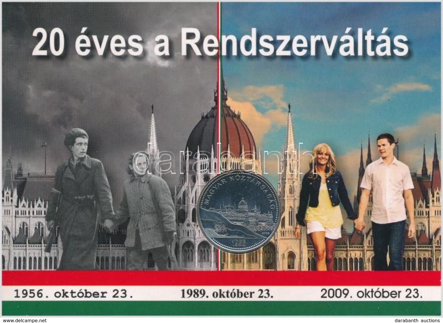 2006. 50Ft '1956-os Forradalom 50. évfordulója' Elsőnapi Veret Számozott Emléklapon T:1 - Unclassified