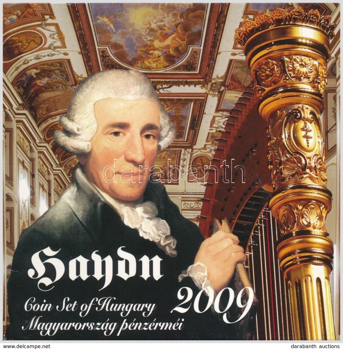 2009. 5Ft-200Ft 'Haydn' (6xklf) Forgalmi érme Sor + 'Joseph Haydn' Ag Emlékérem (12g/0.999/29mm) T:PP 
Adamo FO43.3 - Unclassified