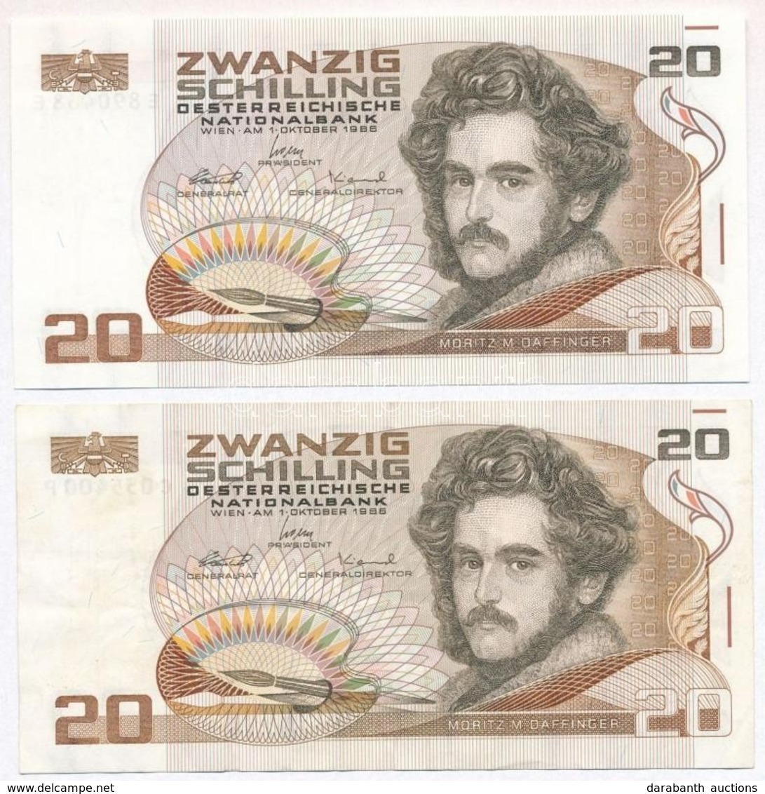 Ausztria 1986. 20Sch (2x) T:III Szép Papír
Austria 1986. 20 Schilling (2x) C:F Fine Paper - Non Classificati