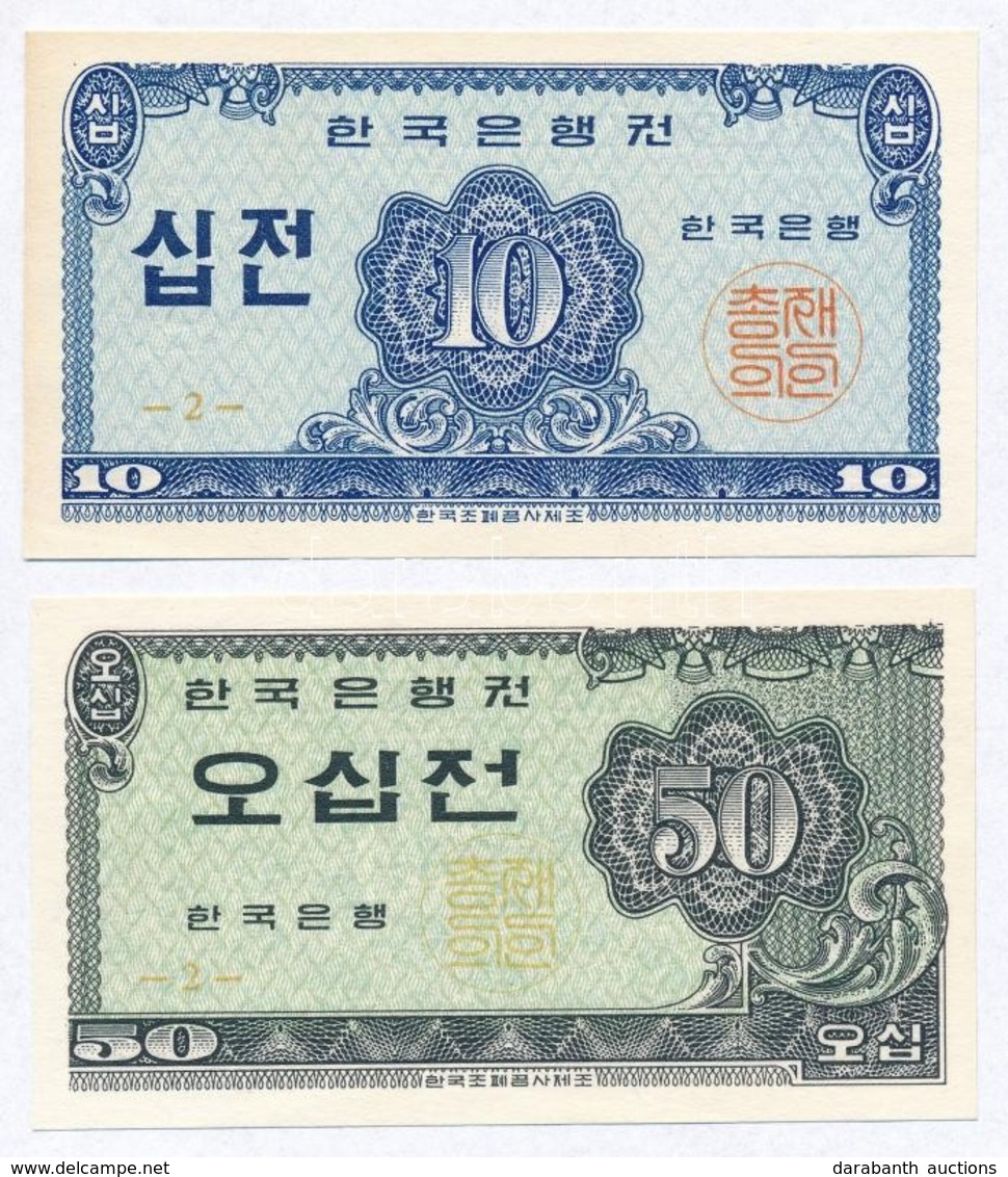 Dél-Korea 1962. 10j + 20j T:I-
South Korea 1962. 10 Jeon + 20 Jeon C:AU
Krause 28, 29 - Unclassified