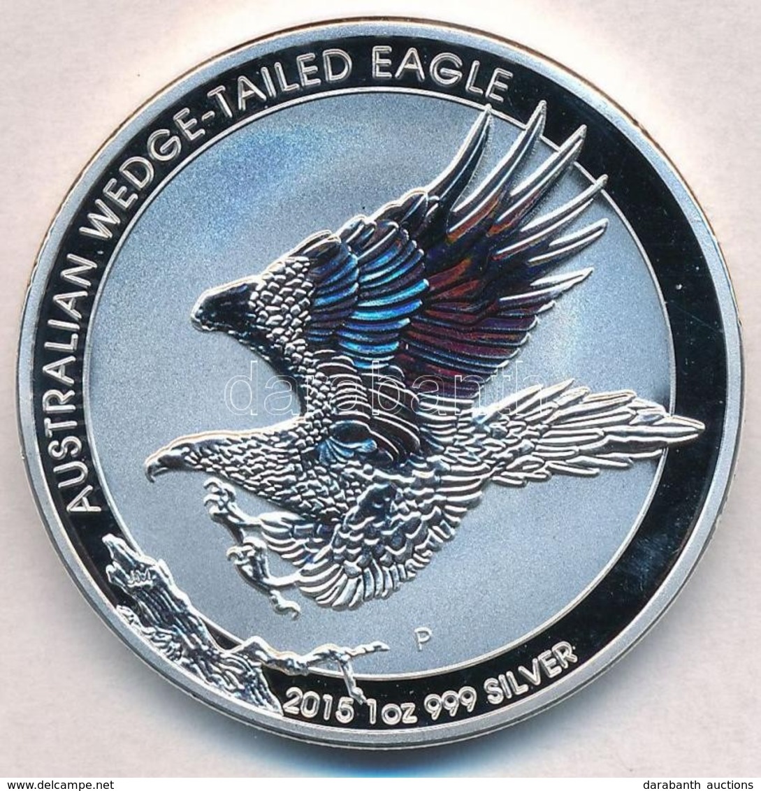 Ausztrália 2015. 1$ Ag 'Ékfarkú Sas' (1oz/0.999) T:PP
Australia  2015. 1 Dollar Ag 'Wedge-tailed Eagle' (1oz/0.999) C:PP - Unclassified