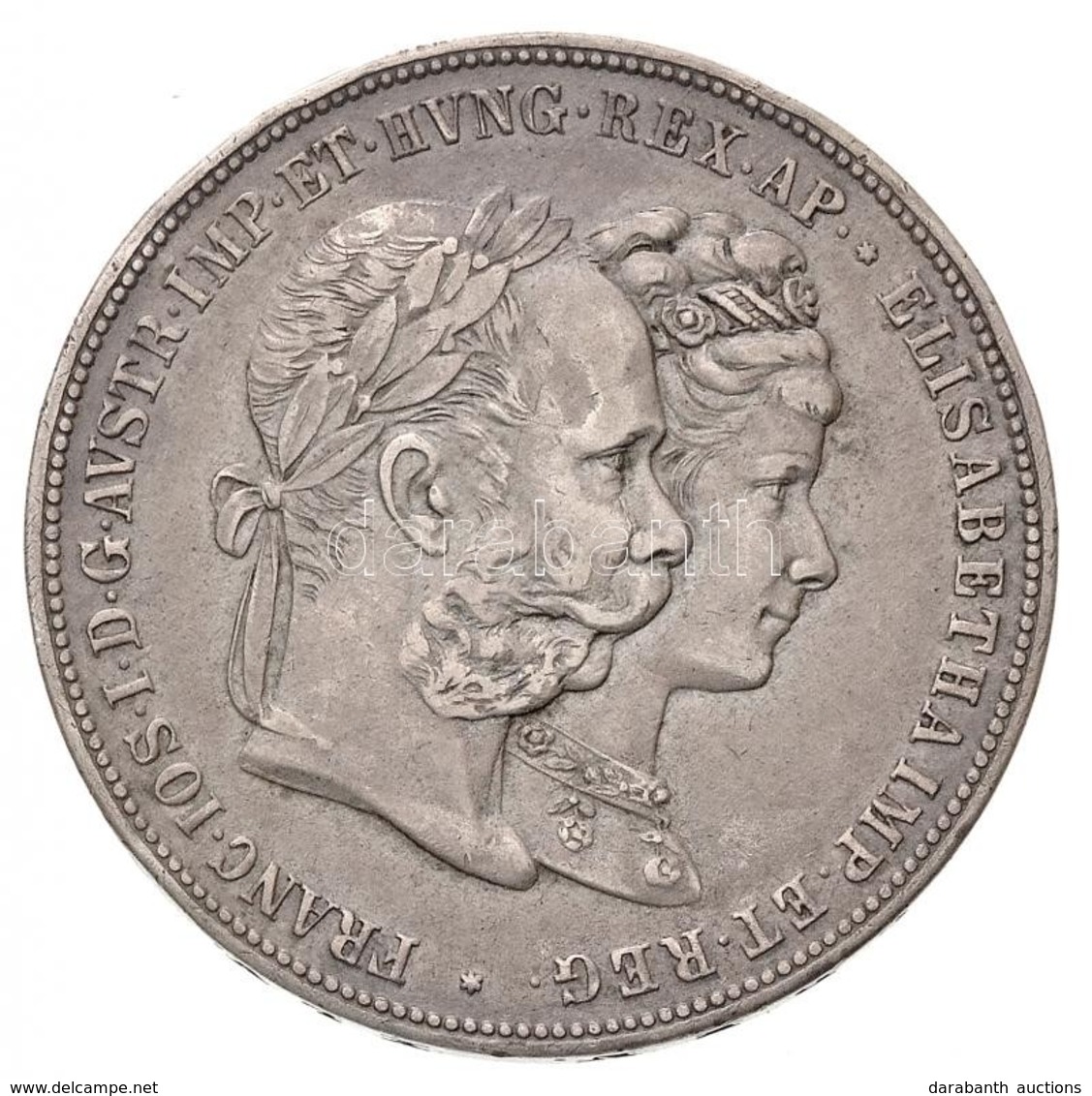 Ausztria 1879. 2G Ag 'I. Ferenc József és Erzsébet Királynő / Ezüstlakodalom' T:2
Austria 1879. 2 Gulden Ag 'Franz Josep - Unclassified