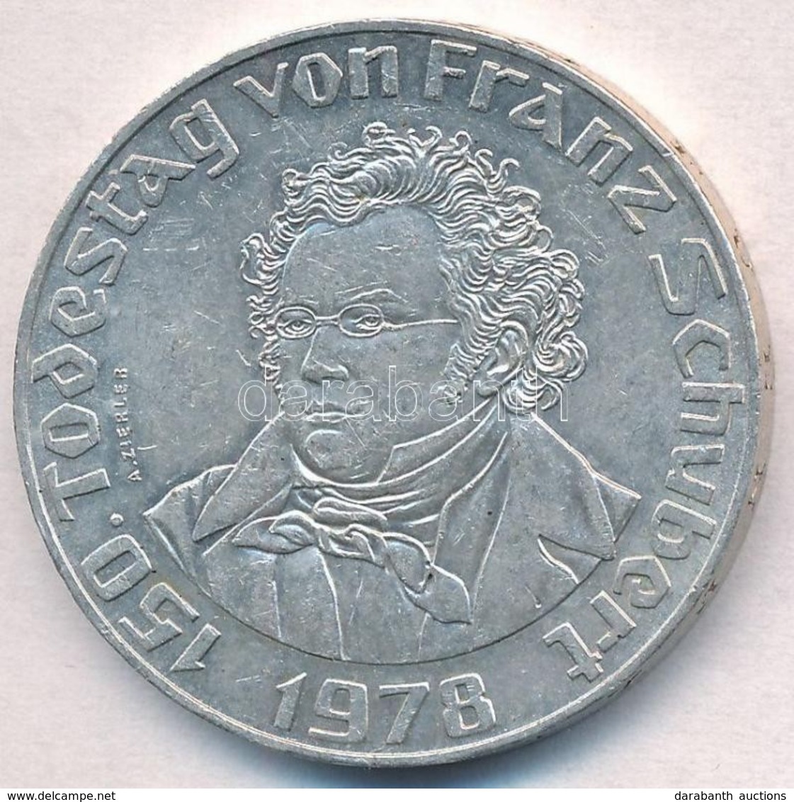 Ausztria 1978. 50Sch Ag 'Franz Schubert' T:2 
Austria 1978. 50 Schilling Ag 'Franz Schubert' C:XF 
Krause KM#2922 - Unclassified