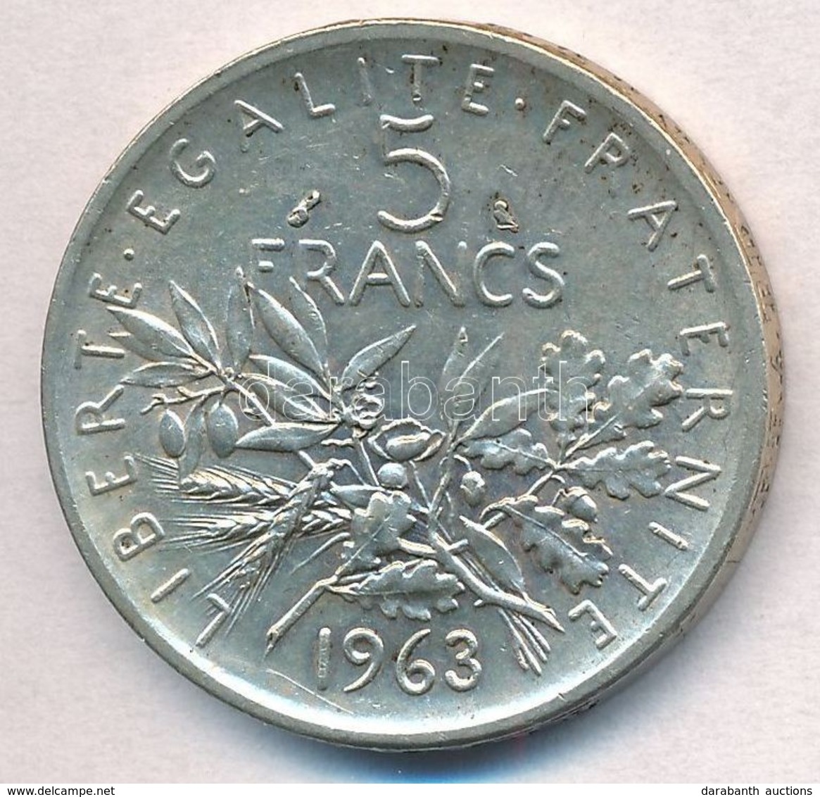 Franciaország 1963. 5Fr Ag T:2 
France 1963. 5 Francs Ag C:XF - Unclassified