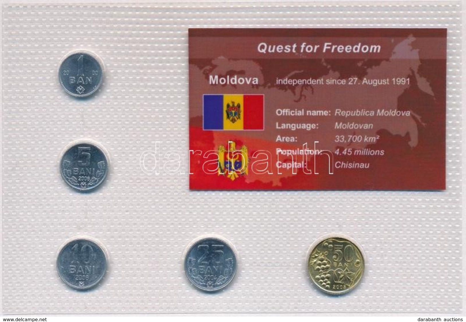 Moldova 2000-2006. 1b-50b (5xklf) 'Quest For Freedom' Sorozat, Forgalmi Sor Műanyag Díszcsomagolásban T:BU
Moldova 2000- - Unclassified