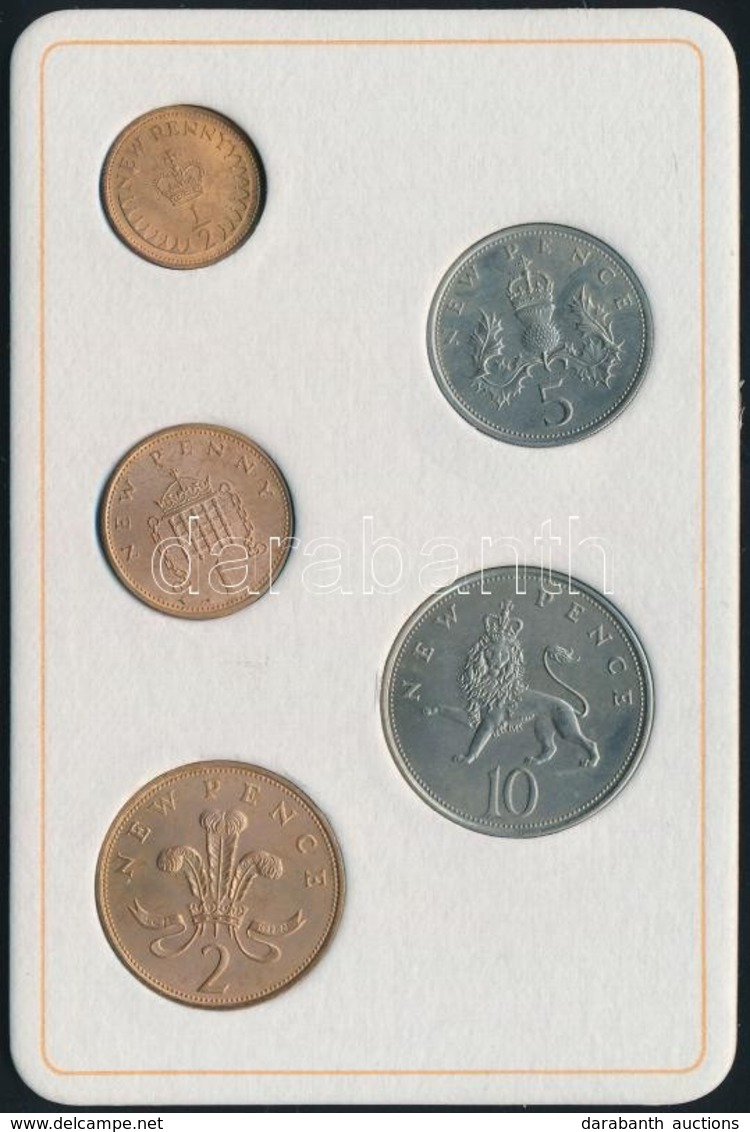 Nagy-Britannia 1968-1971. 1/2p-10p (5xklf) Forgalmi Sor Műbőr Tokban T:1,1-
Great Britain 1968-1971. 1/2 Penny - 10 Penc - Unclassified