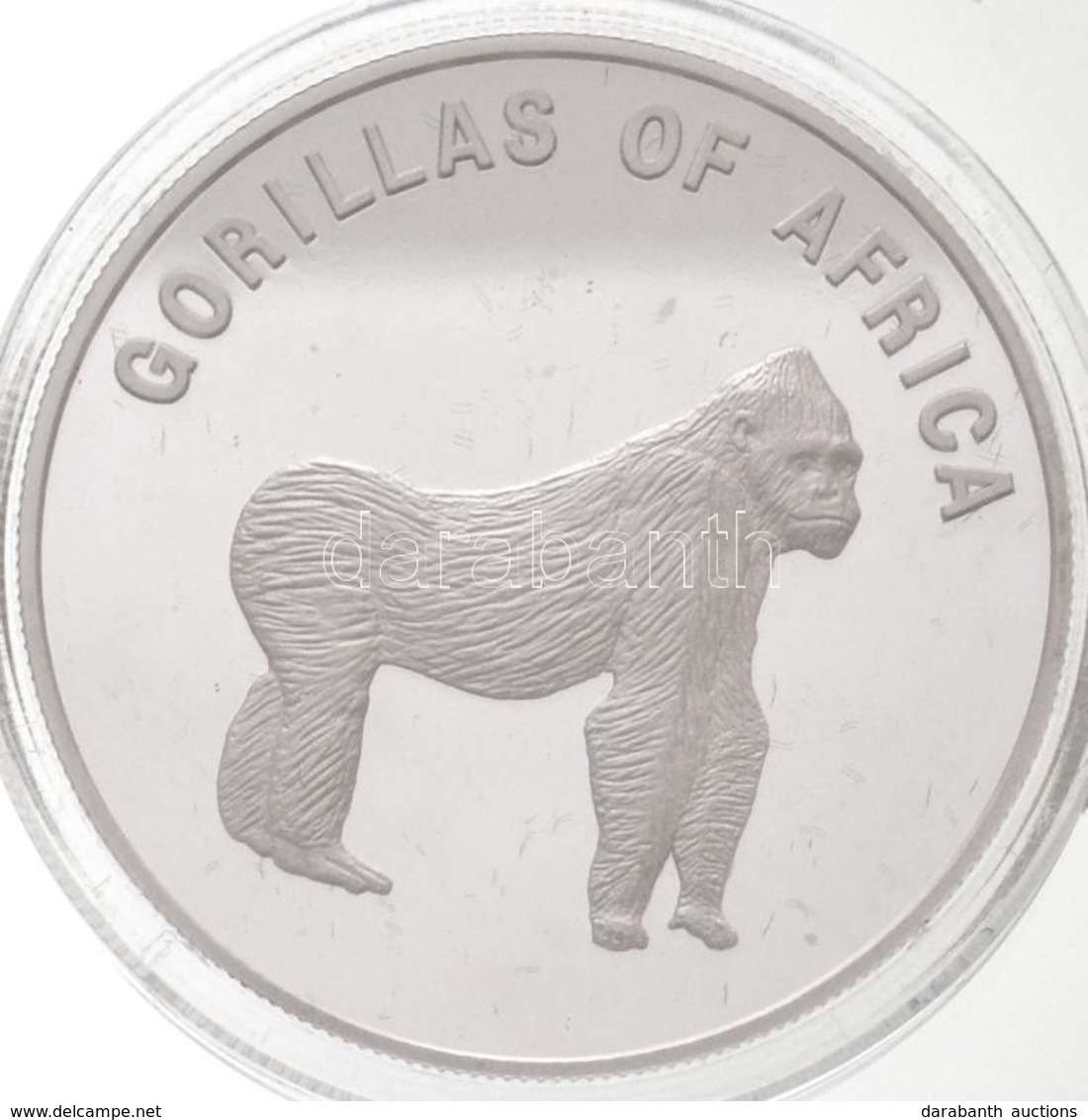 Uganda 2002. 1000Sh Ezüstözött Br 'Afrika Gorillái - Gorilla Négylábon' T:PP Fo.
Uganda 2002. 1000 Shillings Silver Plat - Unclassified