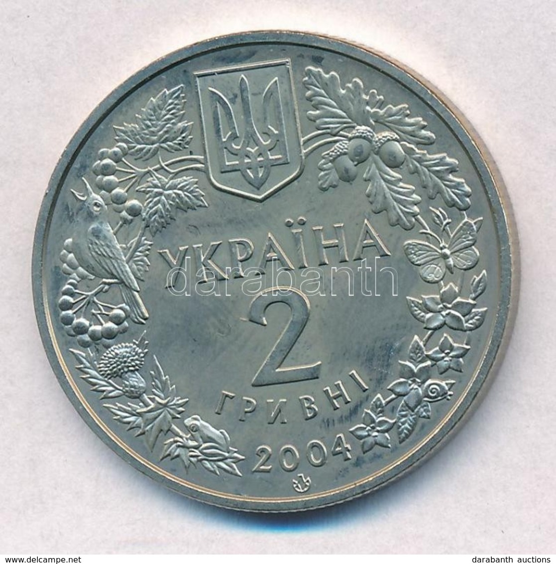 Ukrajna 2004. 2H Cu-Ni-Zn 'Azovi Delfin' T:1-
Ukraine 2004. 2 Hryvni Cu-Ni-Zn 'Azov Dolphin' C:AU
Krause KM#201 - Unclassified