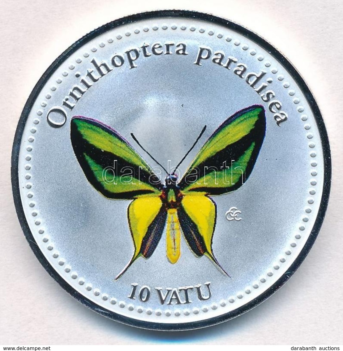 Vanuatu 2006. 10V Ezüstözött Cu-Ni 'Ornithoptera Paradisea' T:PP
Vanuatu 2006. 10 Vatu Silver Plated Cu-Ni 'Ornithoptera - Unclassified