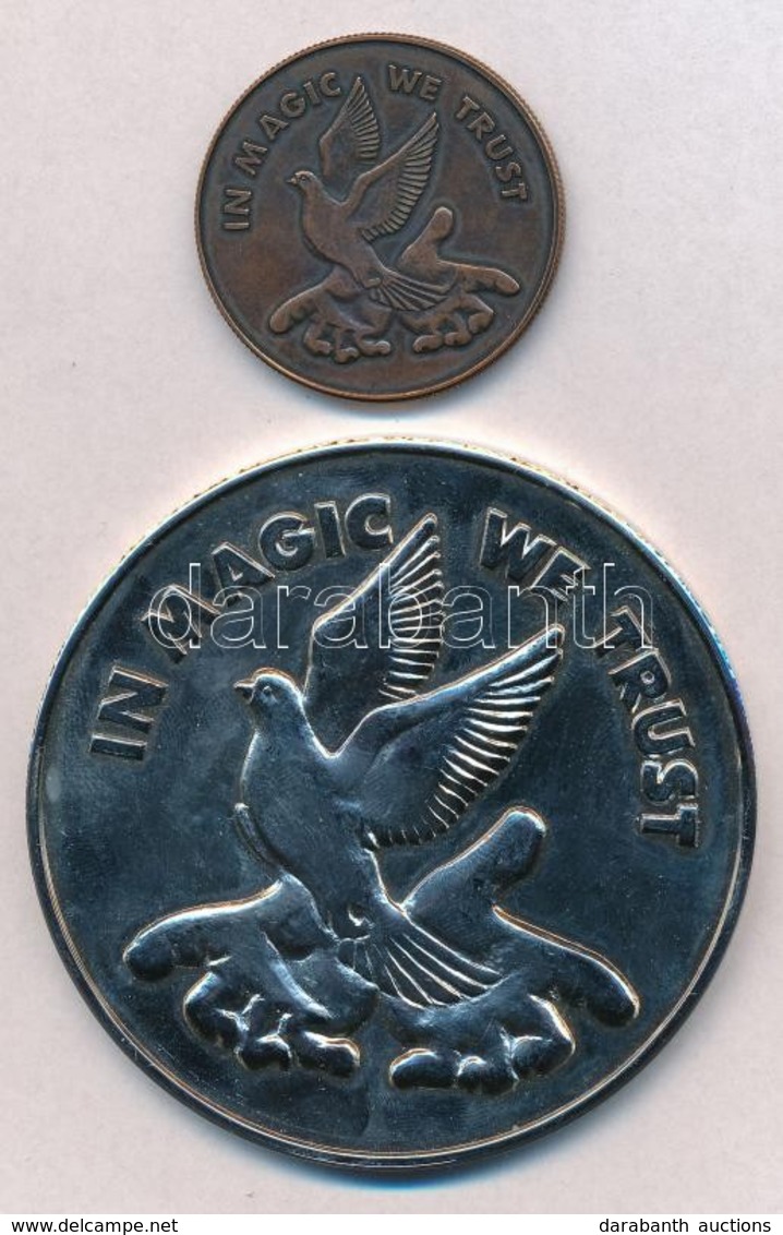 DN 'In Magic We Trust' 2xklf Bűvészpénz T:1-,2
ND 'In Magic We Trust' 2xdiff Magician Coins C:AU,XF - Unclassified